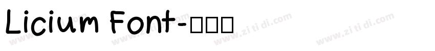Licium Font字体转换